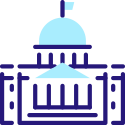 ícone instituição azul