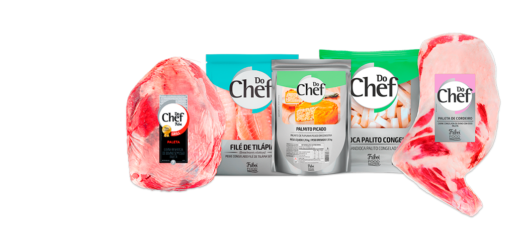 5 embalagens de alimentos da marca Do Chef