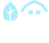ícone árvore e casa azul com gramas brancas