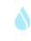 ícone gota de água azul
